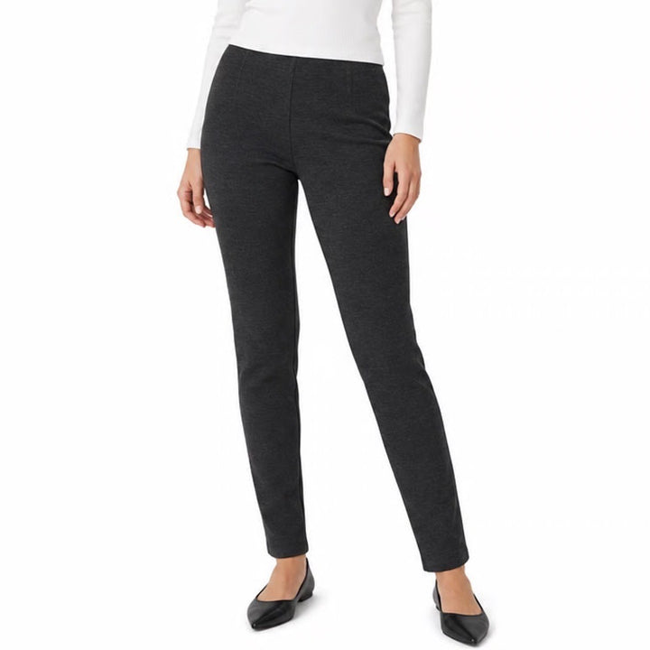 Vince Charcoal Gray Ponte Knit Pull On Slim Leggings Pants Small