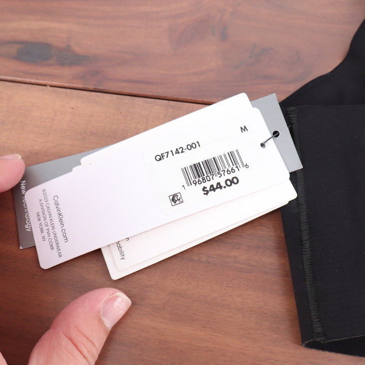 Calvin Klein Invisibles Lightly Lined Bralette Black Wireless QF7142-001 Size M