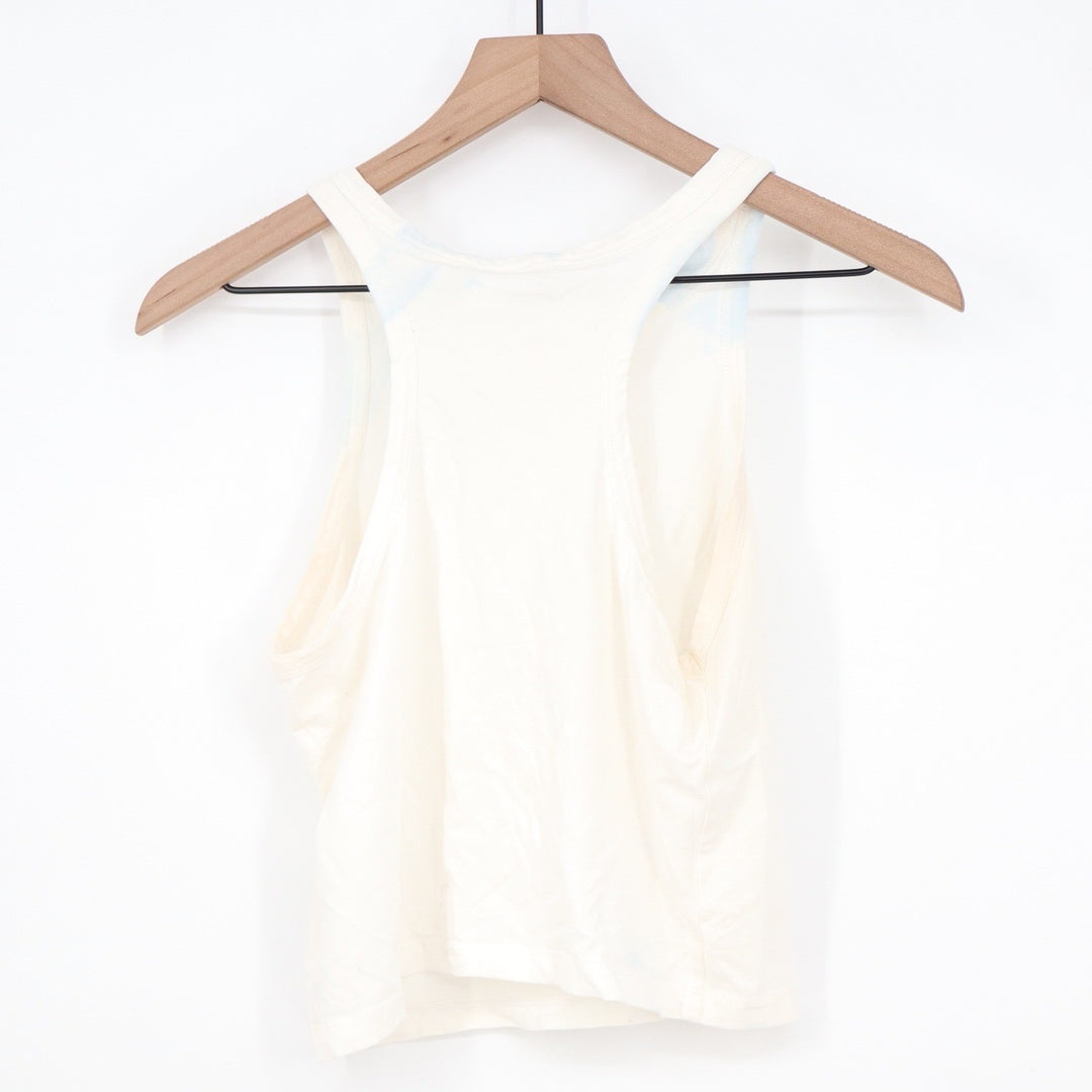 HM Divided Womens Cream Racerback Tank Top Size M Basic Cotton Stretch