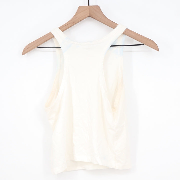 HM Divided Womens Cream Racerback Tank Top Size M Basic Cotton Stretch