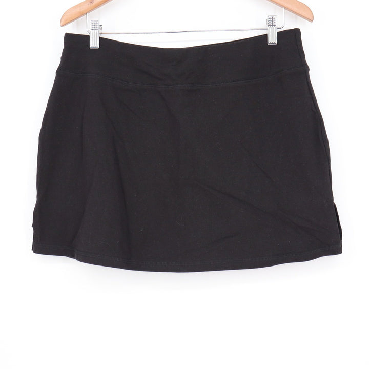 Athletic Works Womens Black DriWorks Active Skort Size L 12-14 Built-in Shorts