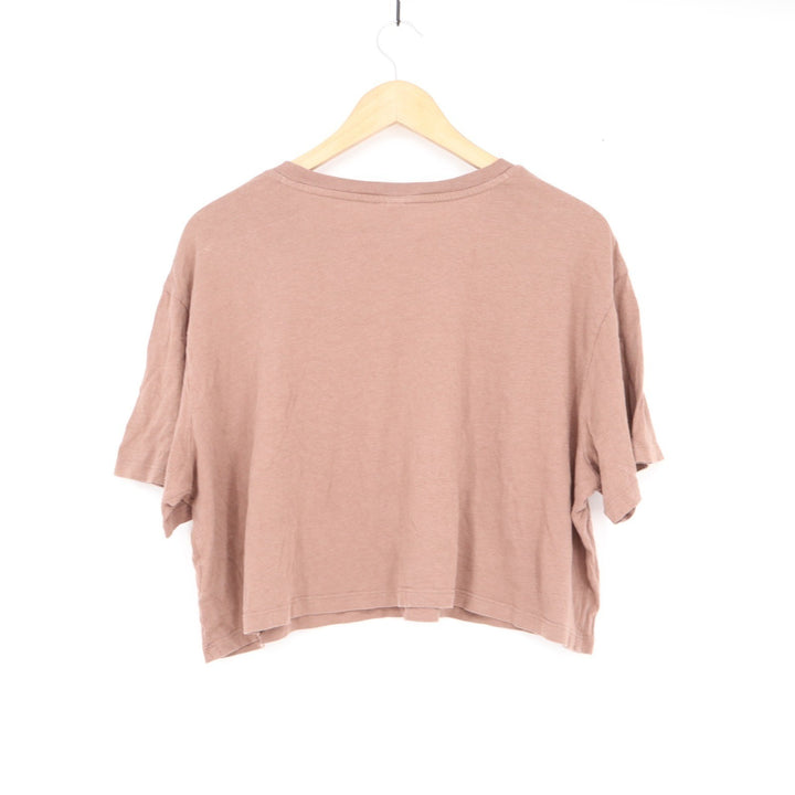 BP. Womens XL Mauve Brown Cropped Boxy T-Shirt Cotton Modal Short Sleeve Tee