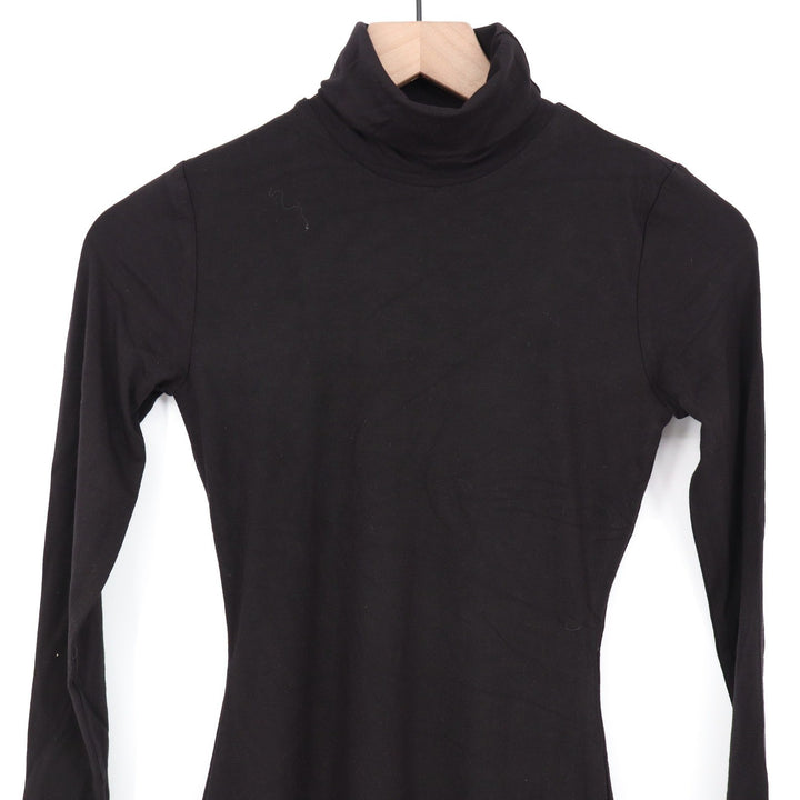 Naked Wardrobe Black Turtleneck Long Sleeve Bodycon Mini Dress S