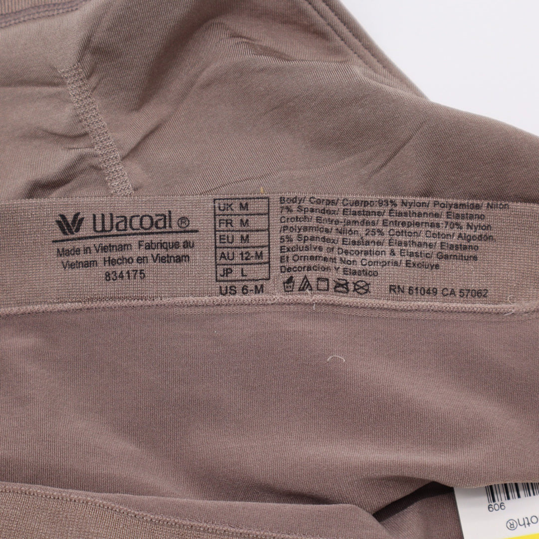 Wacoal B-Smooth Hi-Cut Brief Panties Brown Seamless Stretch Size M 834175