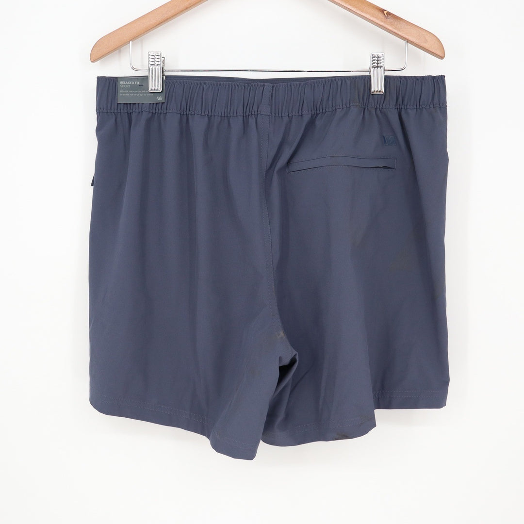 VRST Mens Resort Short Indigo Blue Relaxed Fit Quick Dry Stretch Size L