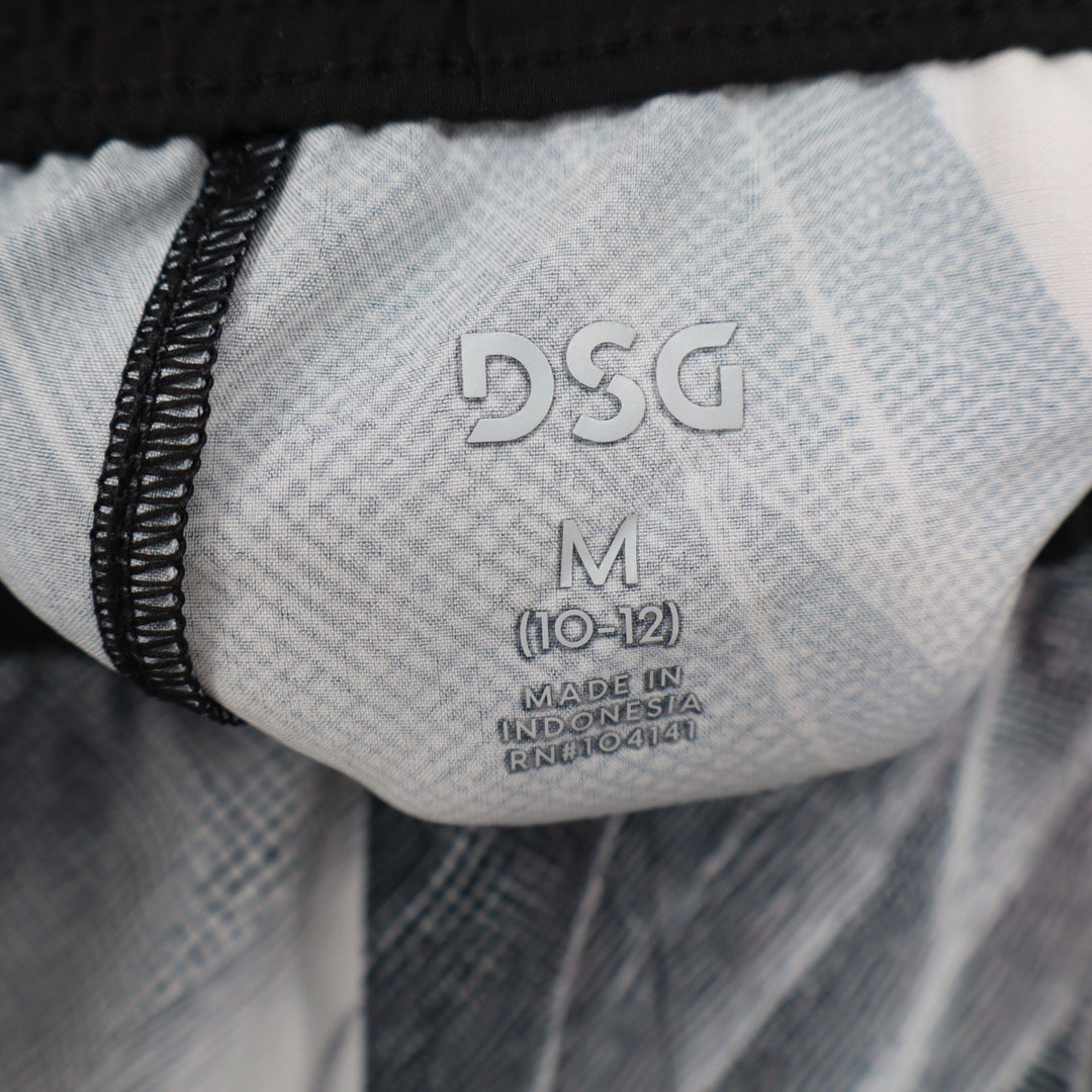 DSG Boys Agility Short Print Pure White AI Formation Athletic Shorts M 10-12 NEW