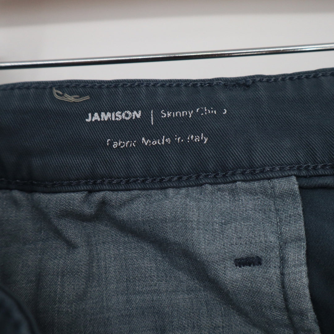 AG Adriano Goldschmied Jamison Skinny Chino Pants Slate Blue Grey Mens 33x32