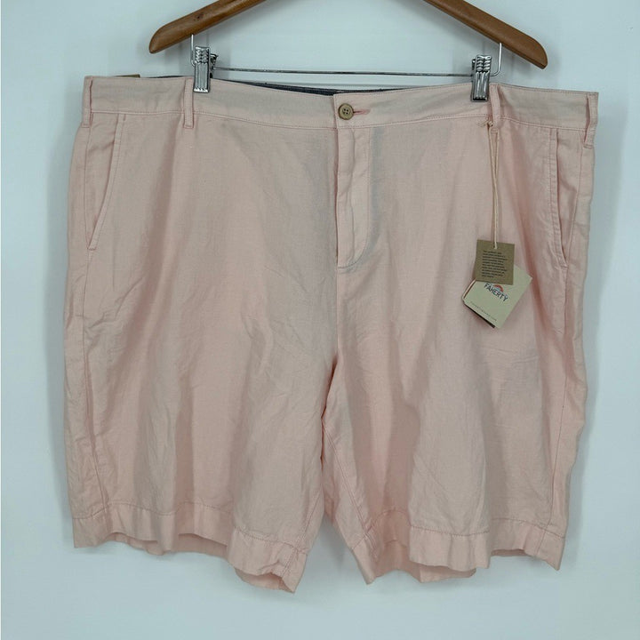 Faherty Men's Malibu Chino Shorts Linen Cotton Blend 9" Inseam Size 42