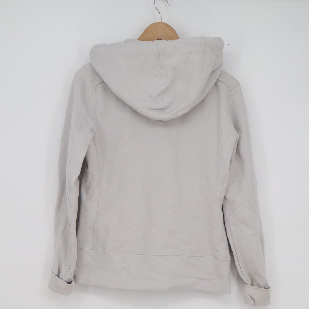American Giant Women's Classic Full Zip Hoodie Light Gray Cotton Size S