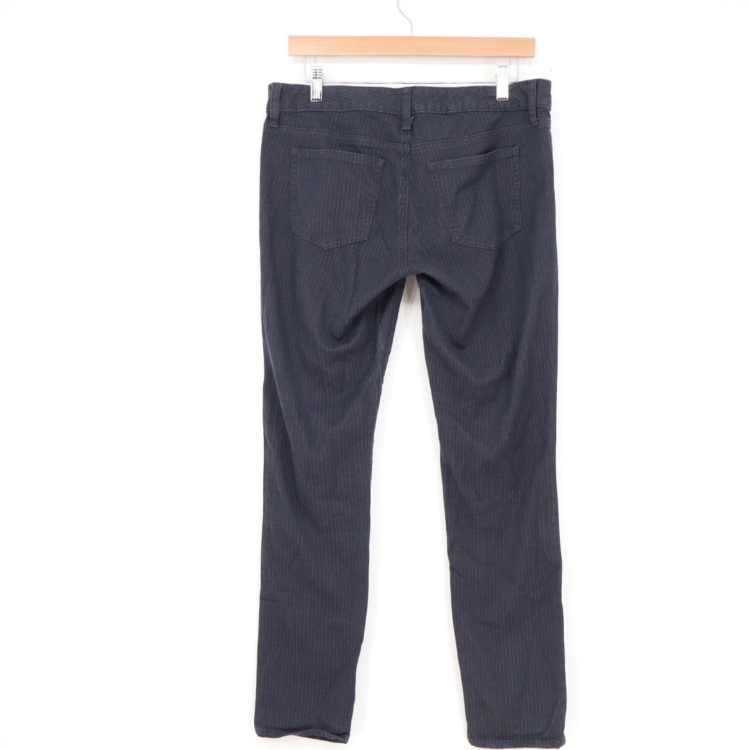 Gap 1969 Always Skinny Jeans Navy Blue Pinstripe Stretch Denim Pants 30/10