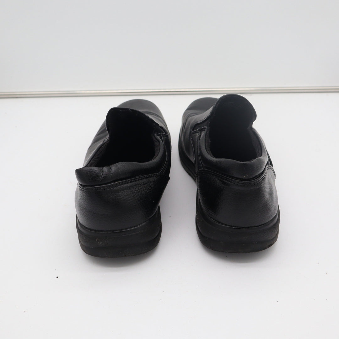 TredSafe Manager Mens Black Slip On Work Shoes Oil Slip Resistant 15W 0058