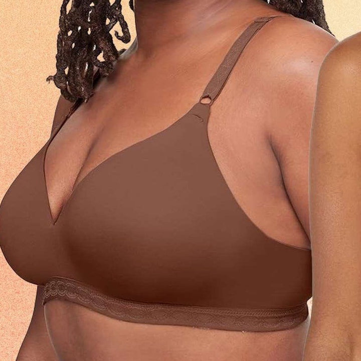 Warners Cloud 9 Bra Womens 38D Mahogany Stretch Super Soft Comfort Wireless