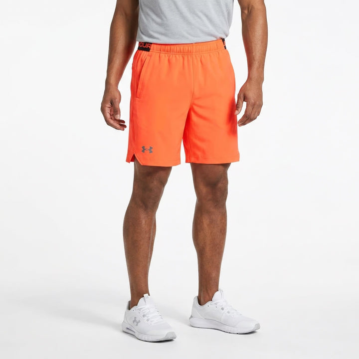 Under Armour Vanish Shorts Boys Youth Large Orange Athletic Basketball
