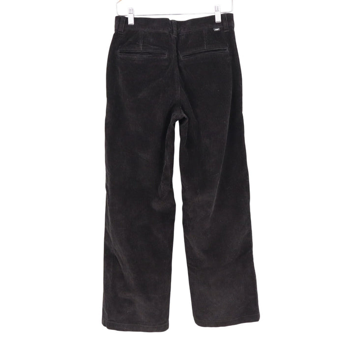 Aritzia TNA Ripcord Corduroy Chino Pants Womens 2 Black Cotton Relaxed Wide Leg