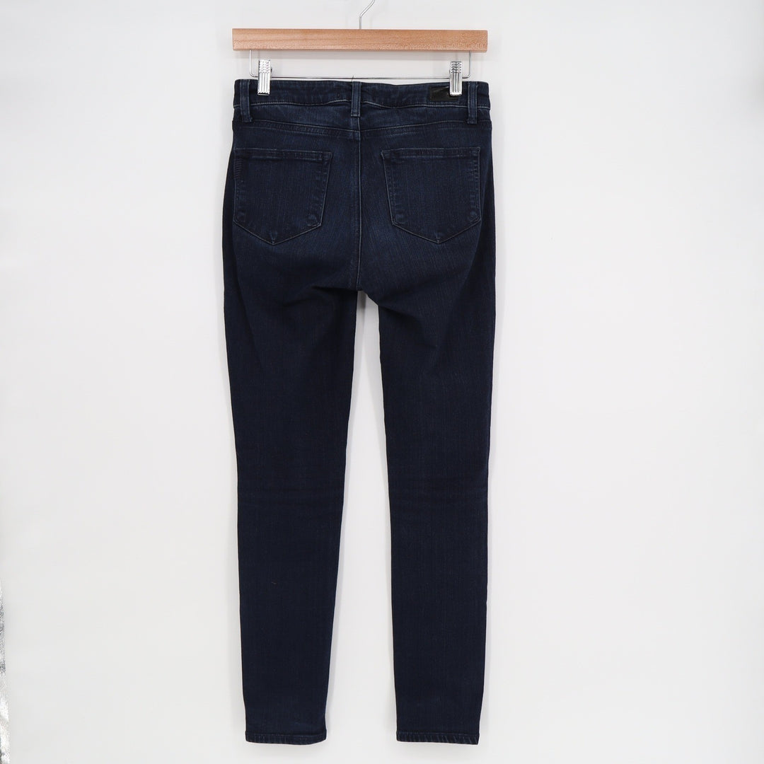 Paige Hoxton Ankle High Rise Skinny Jeans Dark Blue Indigo Size 26 RN27002