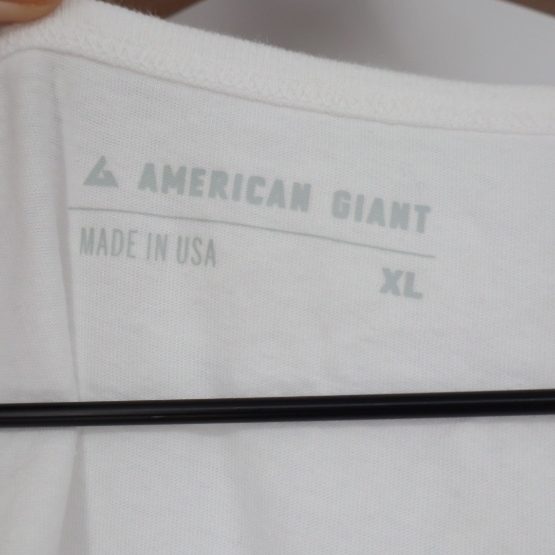 American Giant Women's Classic Cotton Scoop Tee Size XL