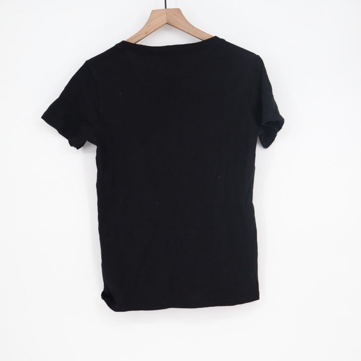 American Giant Classic V Neck T Shirt Black Made USA Size Small S Cotton Basic