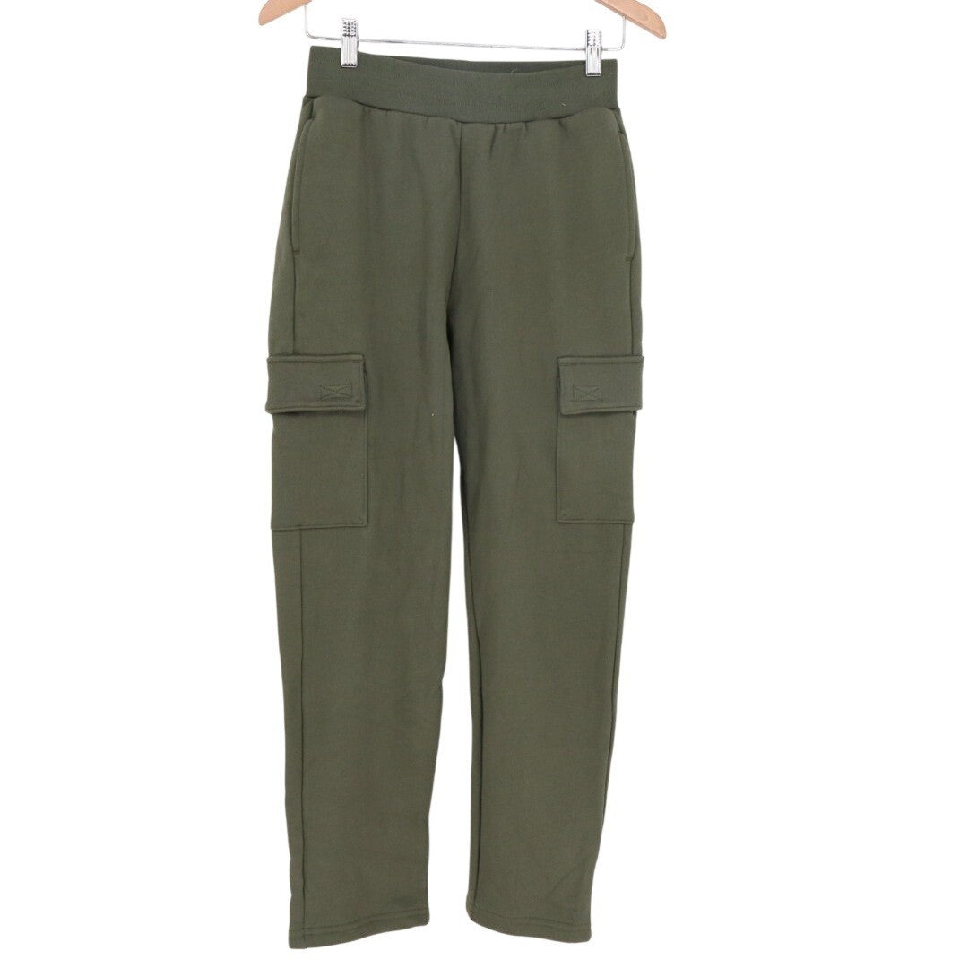 American Giant Cargo Sweatpant Womens XS Green Cotton Elastic Waist Straight Leg