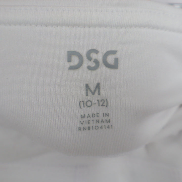 DSG Girls 3 Inch Performance Shortie White Athletic Shorts M 10-12
