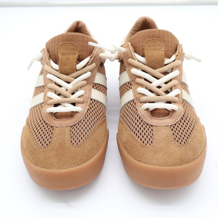 Verdict Women's Tan Mesh Suede Soccer Style Sneakers Size 6 Gum Sole