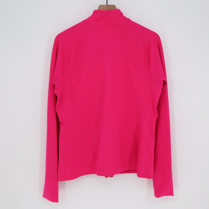 GapBody Womens XL Flaming Pink Full Zip Active Track Jacket Thumbholes
