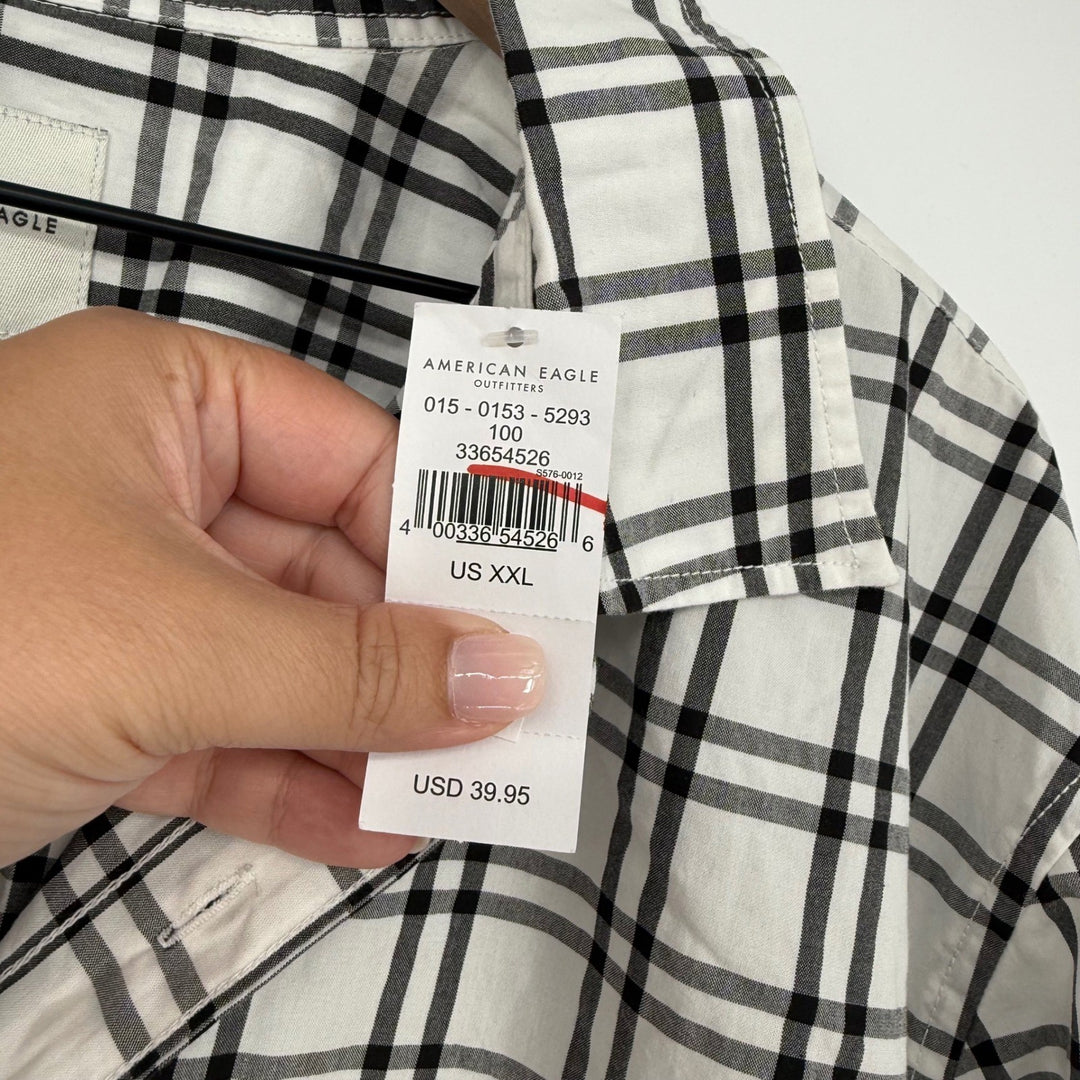 American Eagle Outfitters XXL Plaid Shirt Long Sleeve Classic Fit