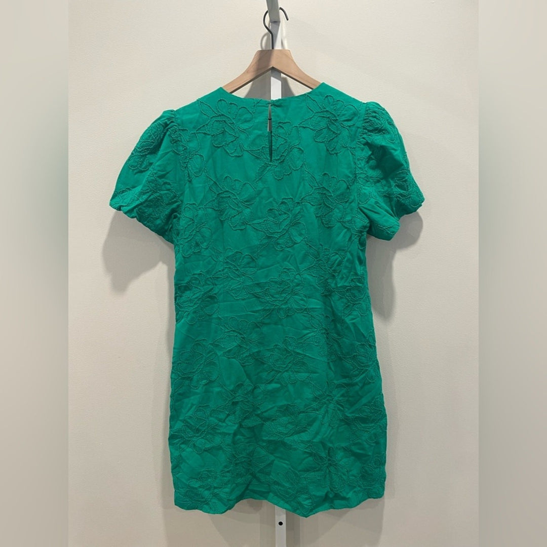 J.Crew Eyelet Puff-Sleeve Mini Dress Size 14