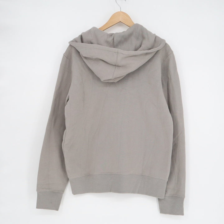 American Giant Hoodie Mens Small Gray Logo Fleece Lined Cotton Kangaroo Pocket
