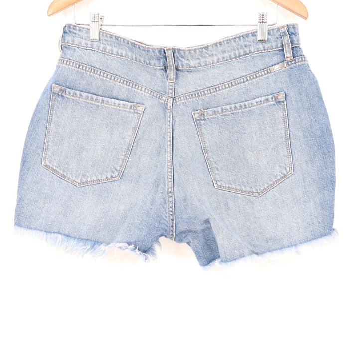 KanCan High Rise Distressed Denim Shorts Light Wash Womens 13/30