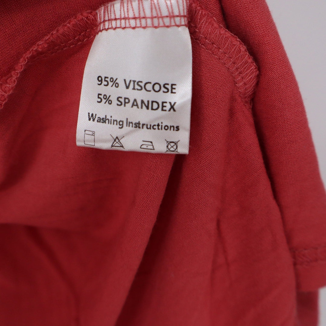 Newchoice Womens Open Front Cardigan Coral Red Long Sleeve Viscose Stretch Small