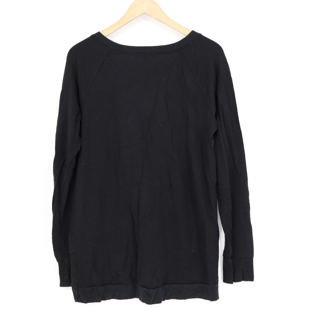Threads 4 Thoughts Sweatshirt Womens Medium Black Stretch Long Sleeve Crew Neck