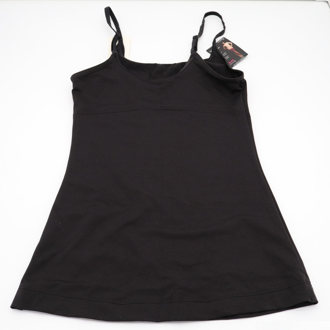 Maidenform Tummy Control Shapewear Cami Tank Top Womens Medium Black Long Length