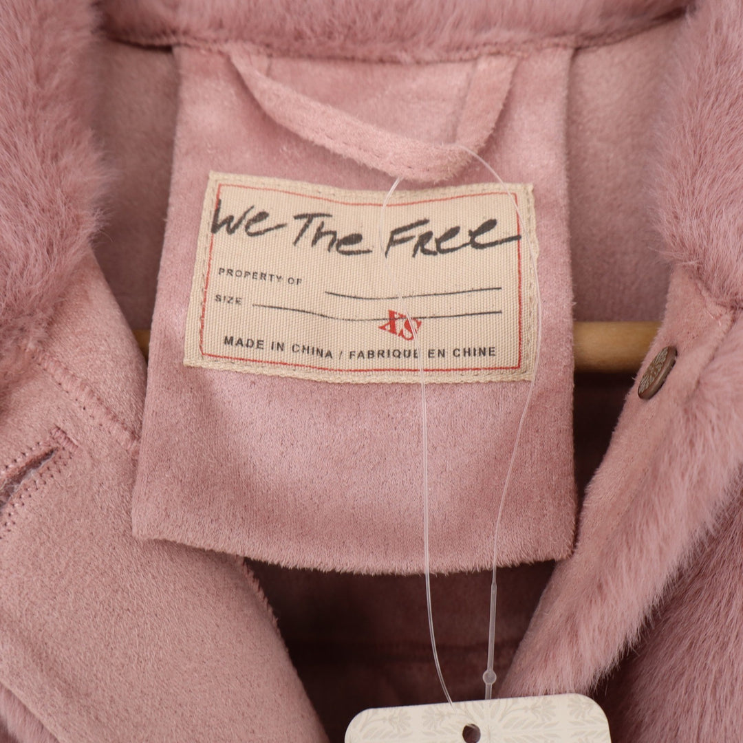 Free People Jacket Women's XS We The Free Mauve Faux Fur Plush NEW