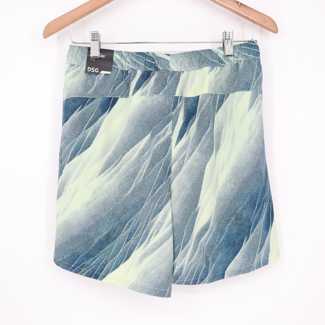 DSG Mens 6" Agility Short AI Formations Uni Navy Abstract Print Small NEW