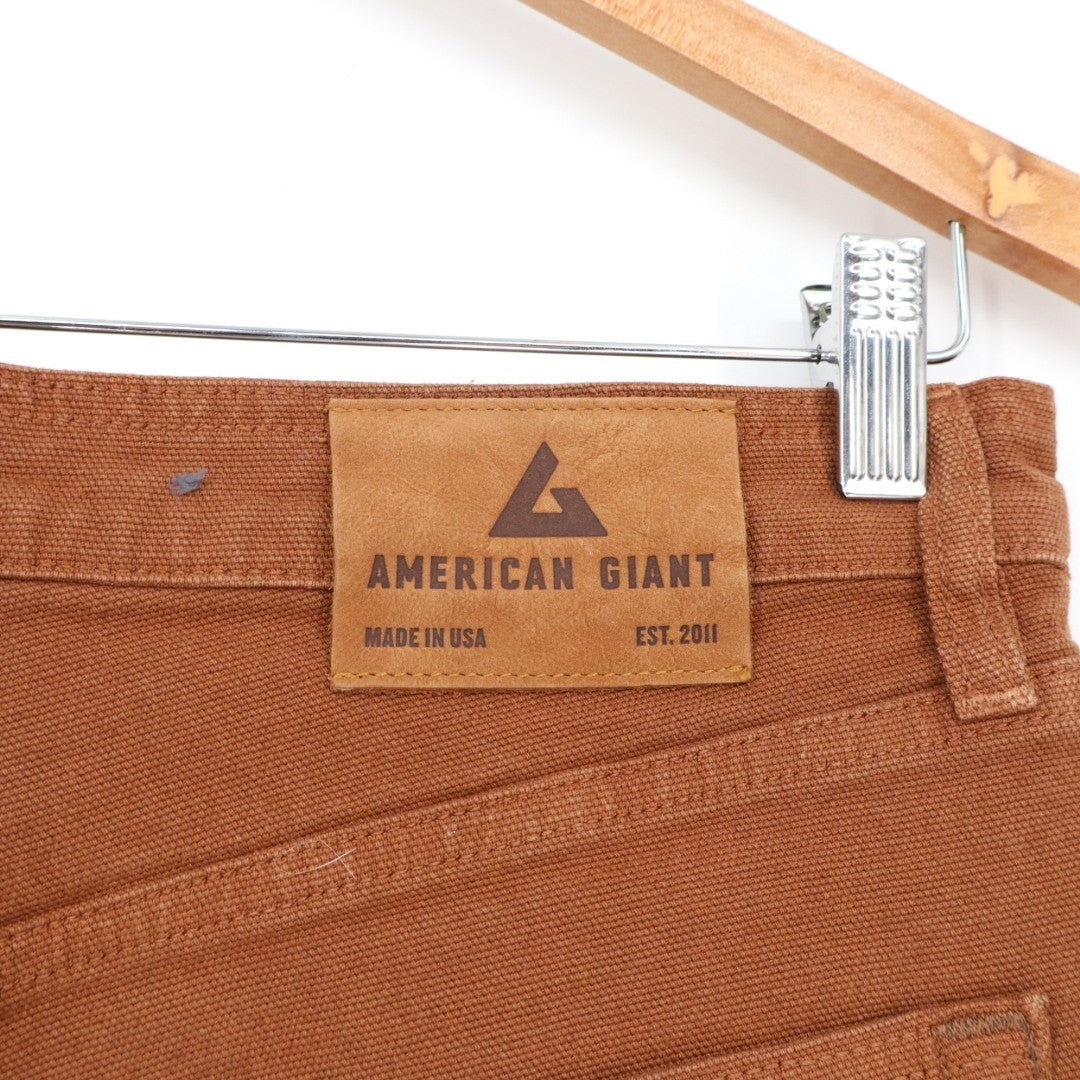 American Giant Roughneck Straight Jeans Womens 28x30 Ruste Stretch Street Wear