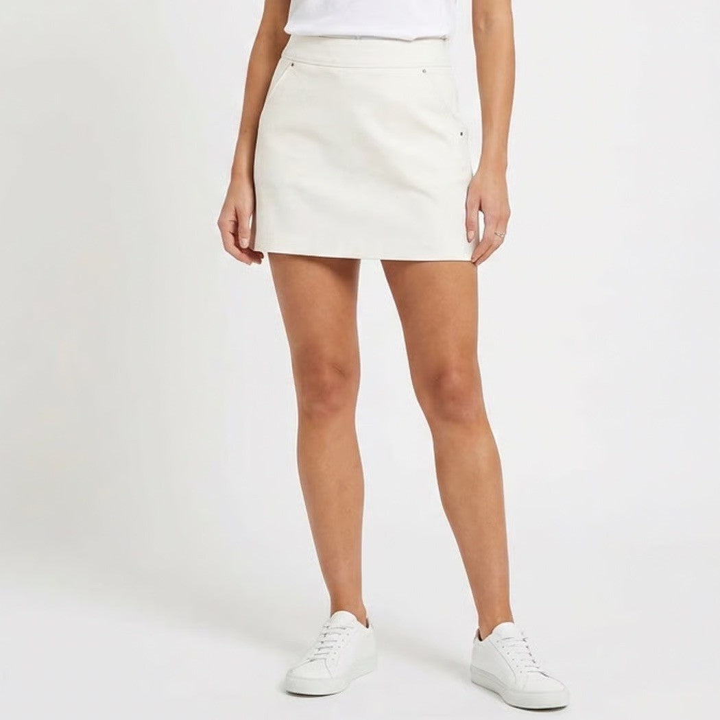 Greg Norman White Golf Skort Womens Small Stretch Active Skirt Built-in Shorts