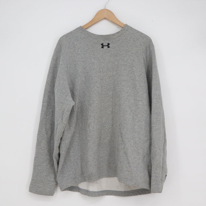 Under Armour Mens Loose Fit Fleece Crewneck Sweatshirt Gray Large