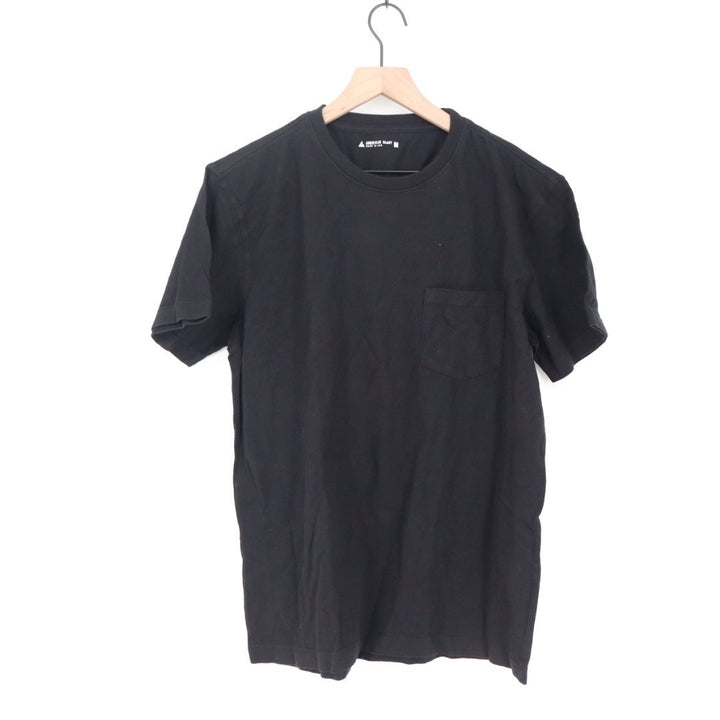 American Giant Black Pocket T Shirt Mens Medium Cotton Made USA Casual Basic