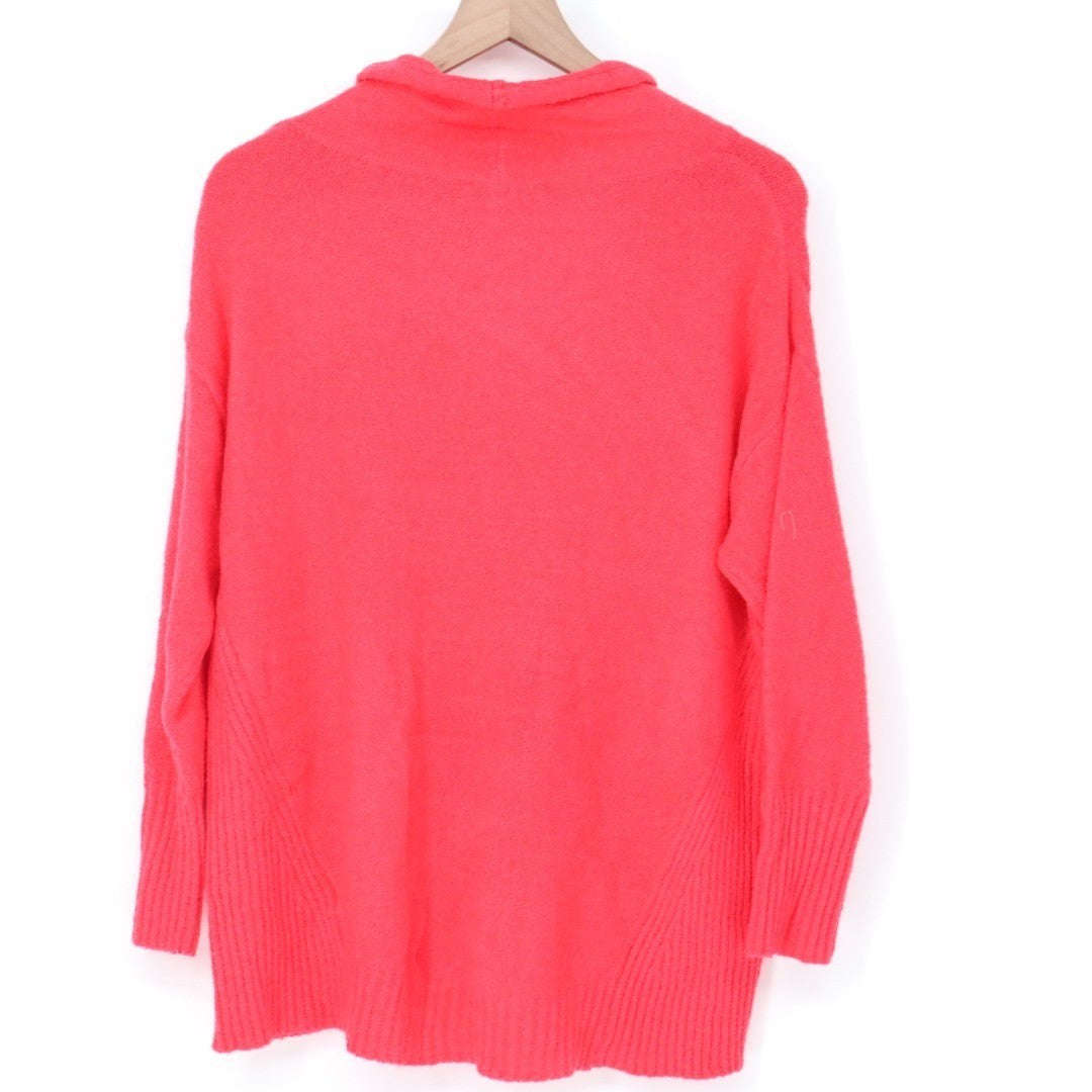 Philosophy Republic Clothing Sweater Womens Small Red Knit Drawstring Wrap Neck