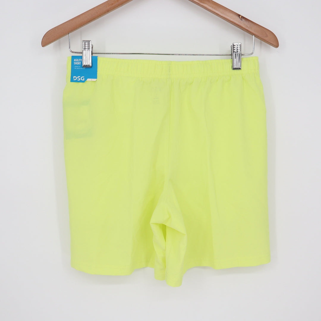 DSG Boys Agility Short Light Lime Neon Yellow Athletic Shorts Size L 14-16