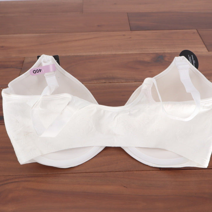 Bali Comfort Revolution Front Close Underwire Bra White 40D DF3P66 3P66