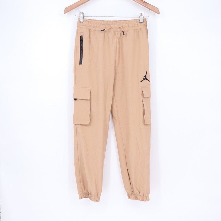 Jordan Girls Hemp Cargo Pants Jumpman Joggers Tan Beige Large 12-13Y