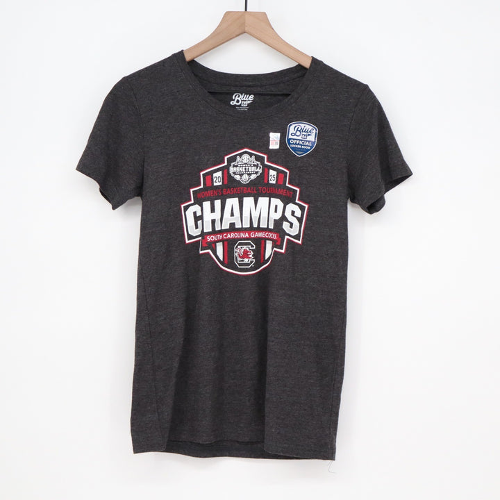 Blue 84 South Carolina Gamecocks 2024 Womens Basketball Champs T-Shirt Small