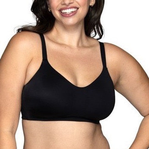 Vanity Fair Beauty Back Simple Sizing Bra Women's XL Black Stretch Wireless