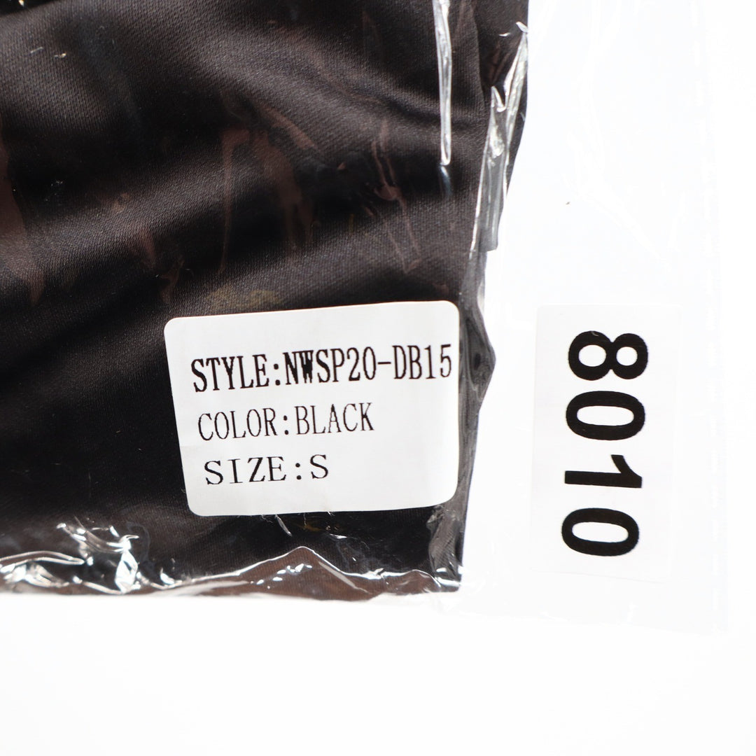 Naked Wardrobe Black Strapless Ruched Mini Dress Sweetheart Corset Bodice Small