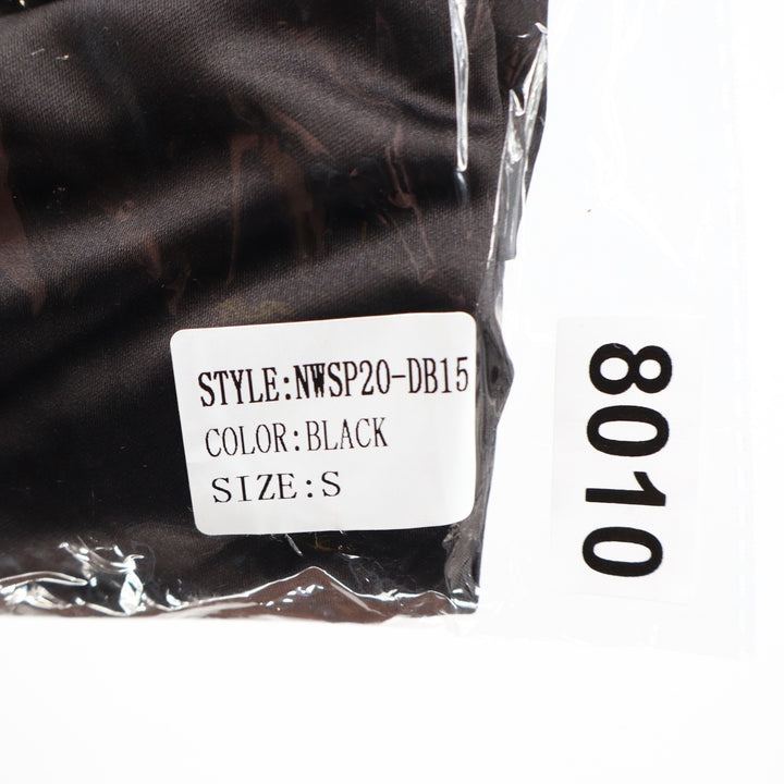 Naked Wardrobe Black Strapless Ruched Mini Dress Sweetheart Corset Bodice Small