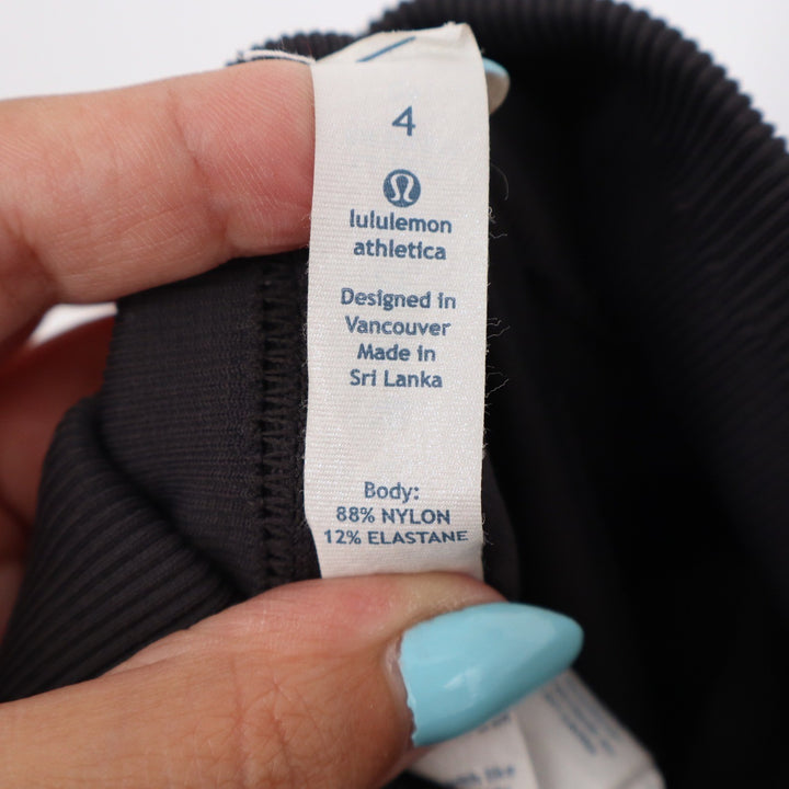 Lululemon Leggings Women's 4 to Train Tight Black High Rise Seamless Excellent
