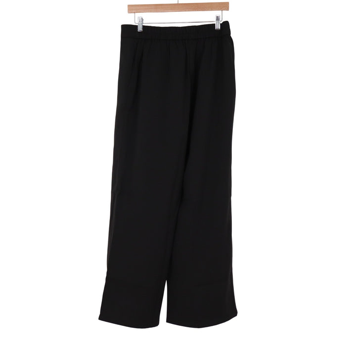 BTFBM Womens Black Wide Leg Trousers Elastic Back Dress Pants Size 12 NEW
