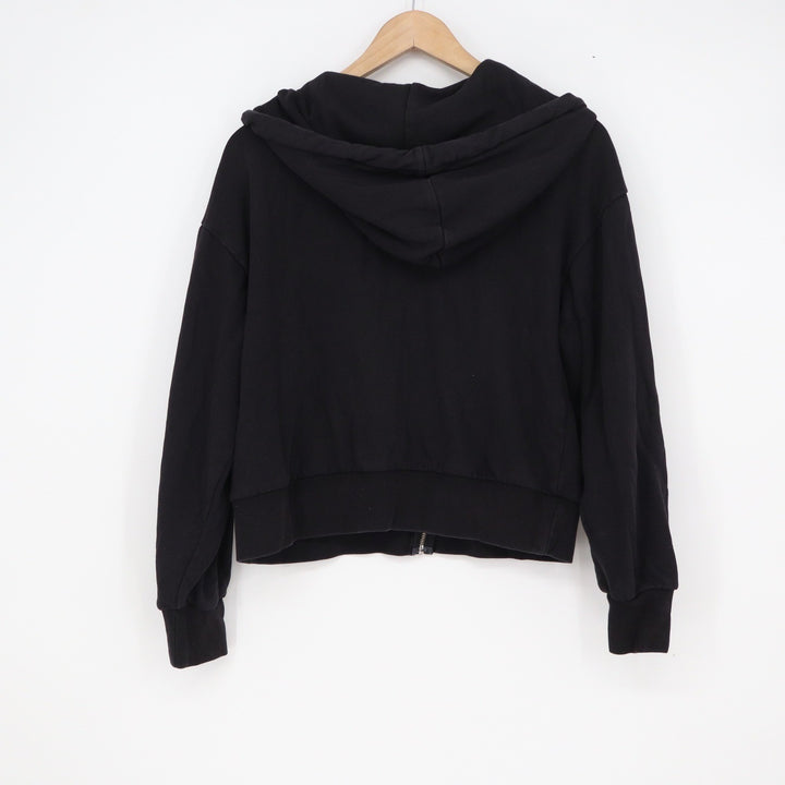 GAP Womens Black Full Zip Fleece Hoodie Sweatshirt Size S