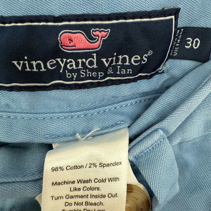 Vineyard Vines by Shep & ian Chino Shorts Mens 30 Blue Cotton Stretch Classic